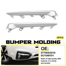 2pcs Front Bumper Cover Molding Fog Light Trim Set For Subaru Forester 2017-2018
