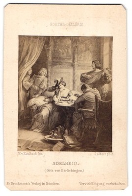Fotografie J. Albert, aus der Goethe Galerie, Adelheid Götz von Berlichingen 