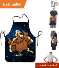 Adjustable Kitchen Chef Apron Extra Long Ties Commercial Men Women Bib