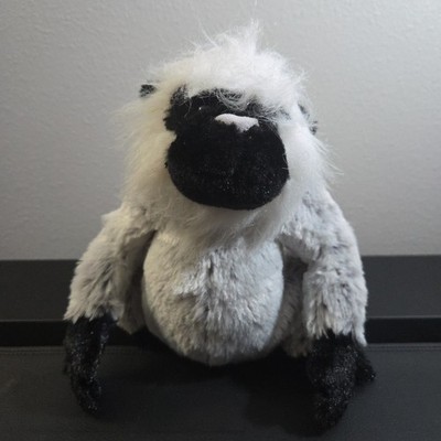 Ganz Webkinz Grey Langur Monkey HM226 Plush White Stuffed Animal Toy No Code