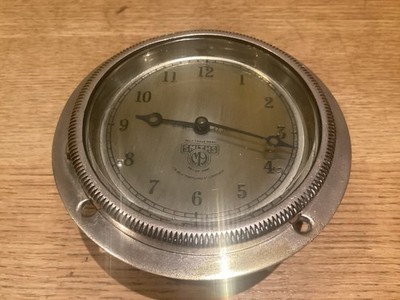 Smiths Mechanical Eight Day Car Clock ~ Good Condition & Fully Working 