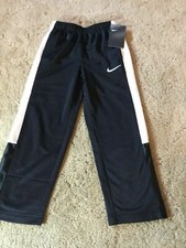 NIKE Boys Athletic Pants BLACK WHITE Sizes 4 862110-023 30
