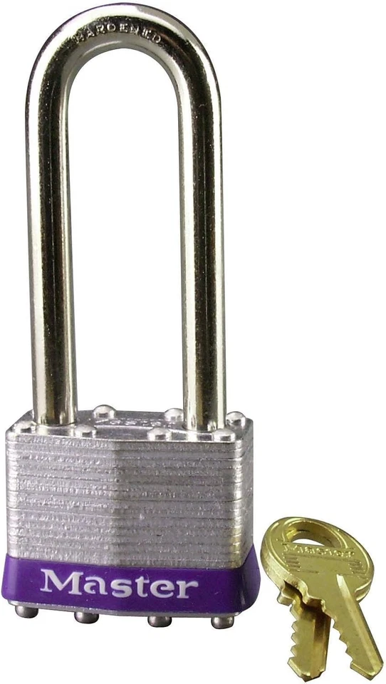 Padlock 2-1/2" Laminated Steel Shackle x 1-3/4'' Body Master Lock 1DLJ (3-PACK) - Image 2 of 3