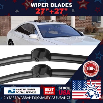 Super Clean Windshield Wiper Blades 27''& 27'' Set(2) For 2001-2006 Benz S500