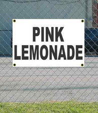 2x3 PINK LEMONADE Black  White Banner Sign NEW Discount Size  Price FREE SHIP