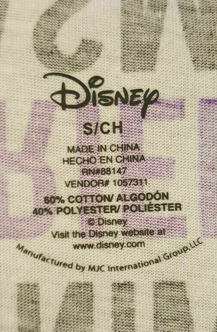 Disney Womens Nightgown S White Baby Doll Nighty Princesses Names Low Cut Back