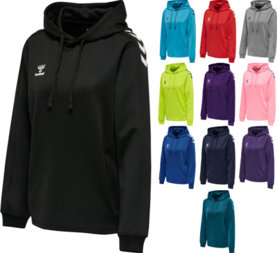 Hummel Core XK Poly Hoody Kapuzenpullover Pulli Training Freizeit Hoodie Damen