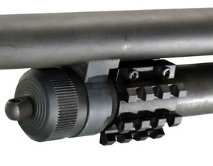 Trinity Picatinny Rail Mount For Stevens 320 & Savage 12 Gauge Pump Shotgun – Black Aluminum, Ambidextrous