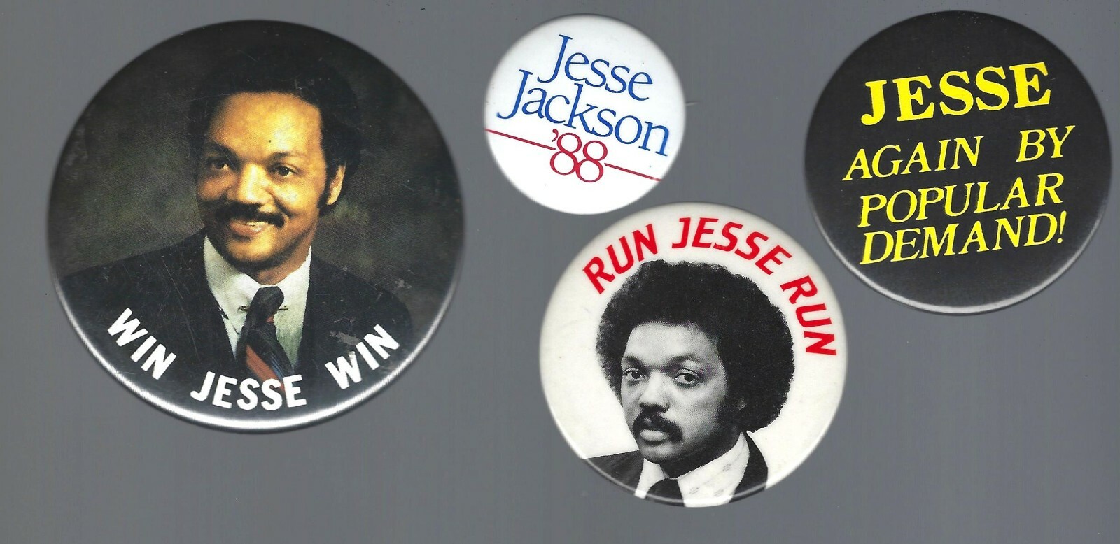 VINTAGE JESSE JACKSON FOR PRESIDENT CAMPAIGN BUTTONS - GROUP C | eBay