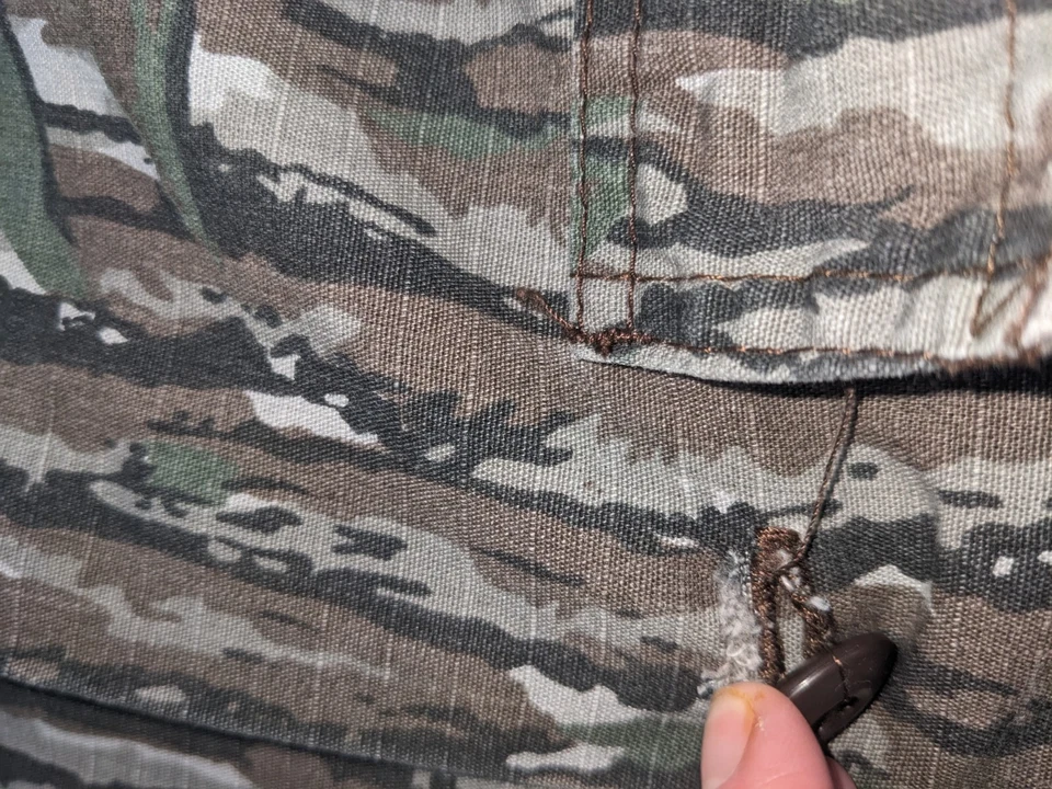 Vintage Red Head Real Tree Camo Hunting Cotton Shirt Jacket Size XL Made In USA  - Image 3 of 4