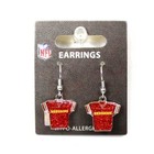 Washington Redskins Earrings Jersey Bling Dangle Style Aminco NFL Official Merch