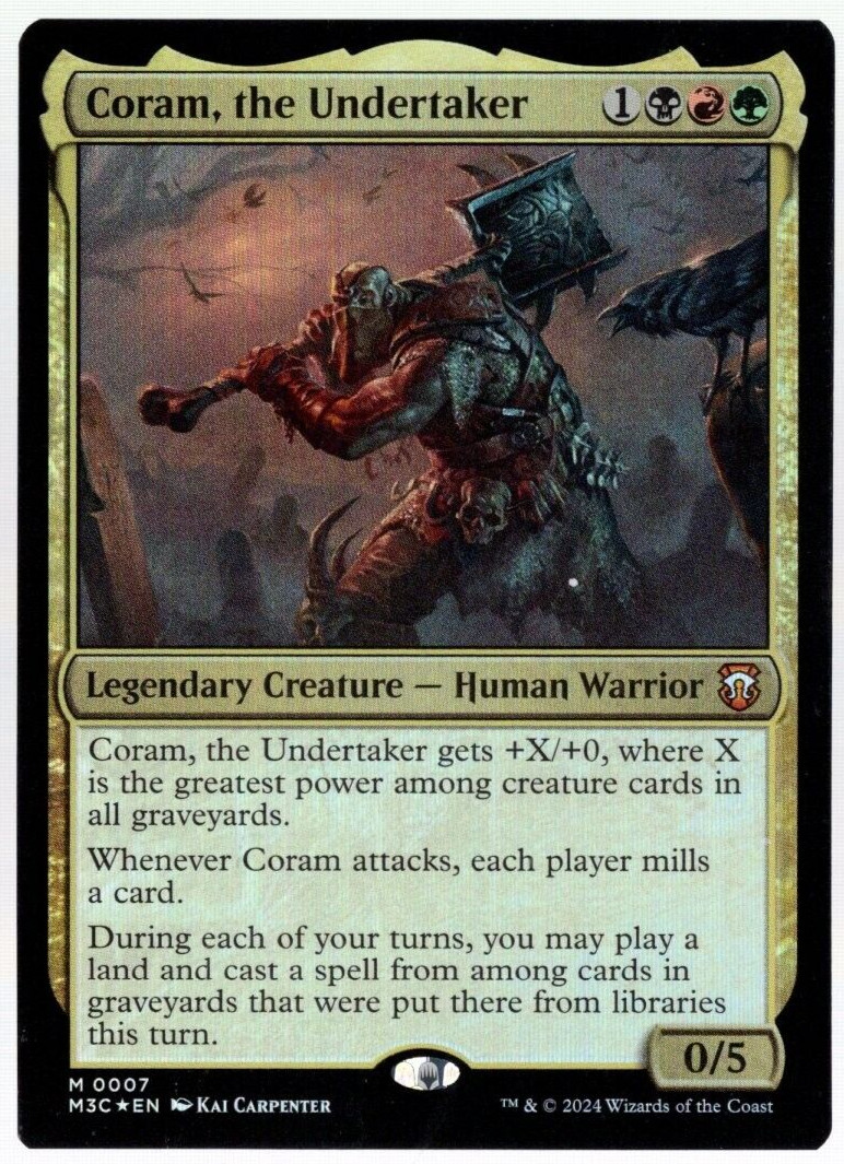 Coram, the Undertaker 0007 Foil Mythic Modern Horizons 3 Magic The Gathering NM