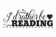I Rather be Reading Books Wall Quote Laptop Car Bumper Vinyl Decal Sticker