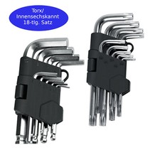 Torx & Innensechskantschl&uuml;ssel Satz 18-tlg. Set Schraubendreher