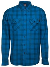 INDEPENDENT TRUCKS - T.C. Long Sleeve Check Shirt - Skateboard Shirt Large Blue