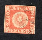 Uruguay 1858 stamp Mi#7a Forgery used CV=720$ lot 2