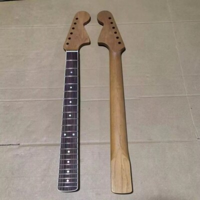 DIY 24 '' Big Head Roasted Maple Electric Guitar Neck Rosewood for Jaguar/Mustang