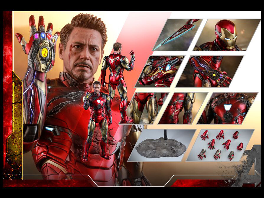【未開封】HOTTOYS アイアンマンMarkバトルダメージ版MMS543 Hot Toys 1/6 Avengers Endgame Iron Man LXXXV Battle Damaged Figure