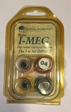 SPRAYING SYSTEMS 4 NEW OLD STOCK I-MEG HIGH IMPACT FLAT SPRAY NOZZLES