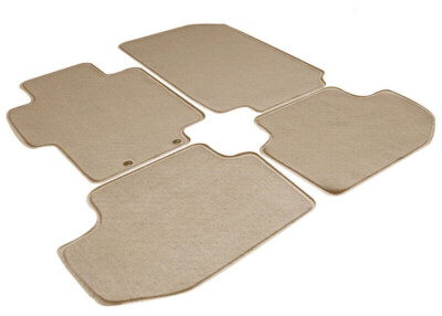 4 Piece OE Fitment Beige Front & Rear Carpet Floor Mat For 03-07 Honda Accord 2D