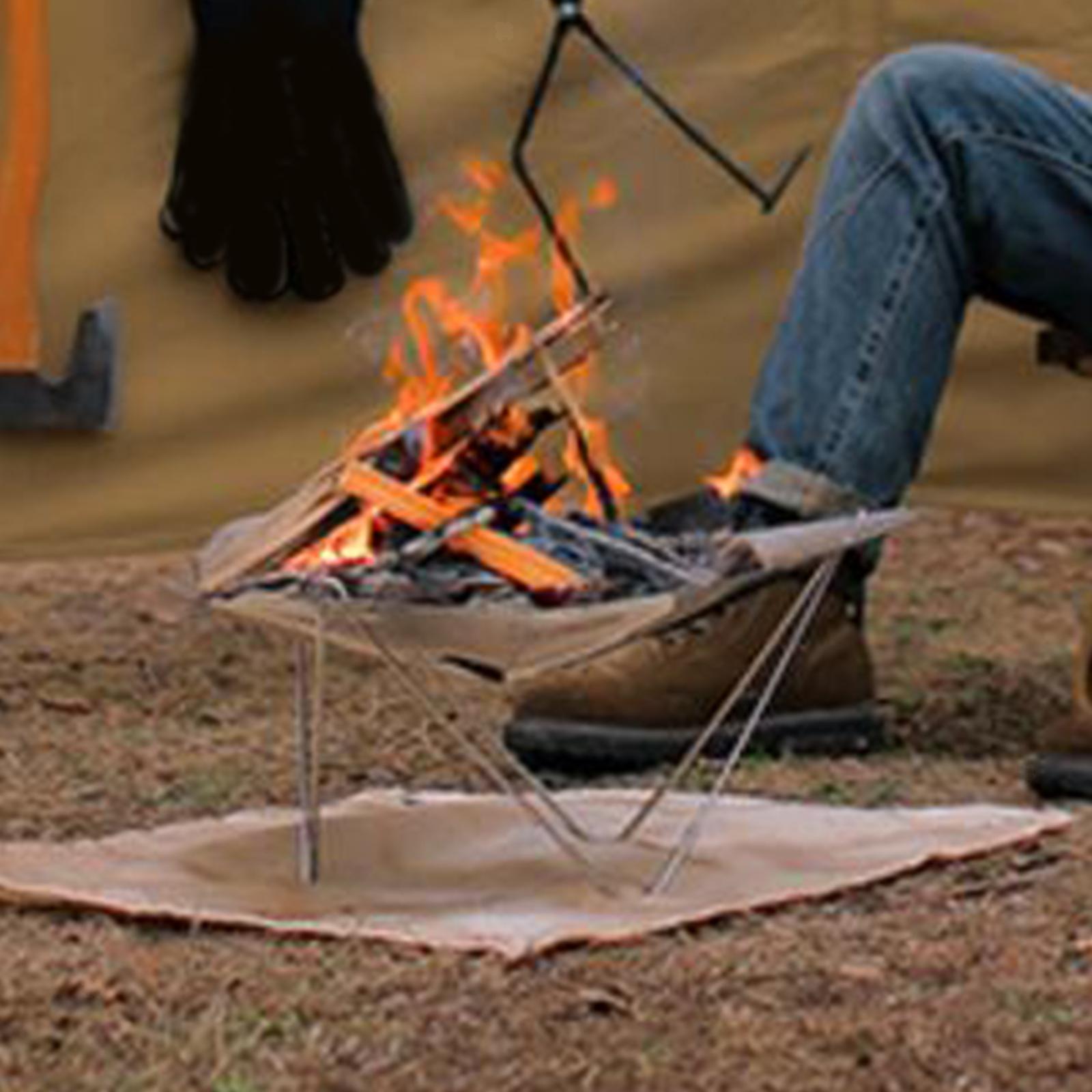 Fire Pits Portable Camping Firepit Rack for Backyard Picnic Backpacking