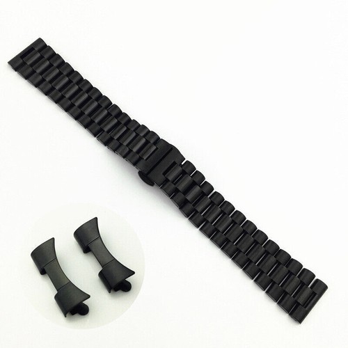 18/20MM President Style Watch Bracelet With Curved End Links Watch Band - Picture 6 of 10