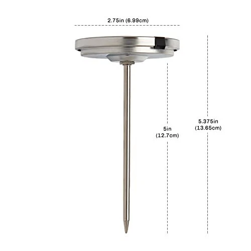 Ovenproof Meat Thermometer – Glow | ProAccurate®, Temperature Guide on 2" Dia...