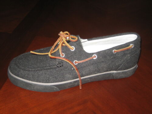 Ralph Lauren Sanders Herren Halbschuh Bootsschuhe 9,5 10 9,5D 10D Anthrazit Dunkelbraun - Bild 6 von 15