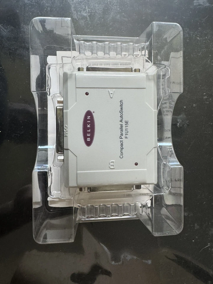 Belkin Compact Parallel AutoSwitch F1U115E 1 Printer 2 Computers  - Image 3 of 3