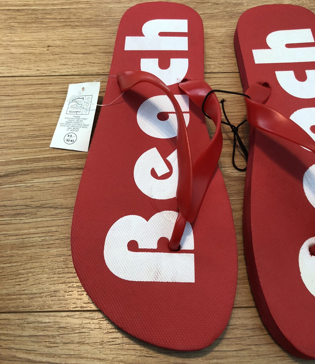 Red flip sale flops primark