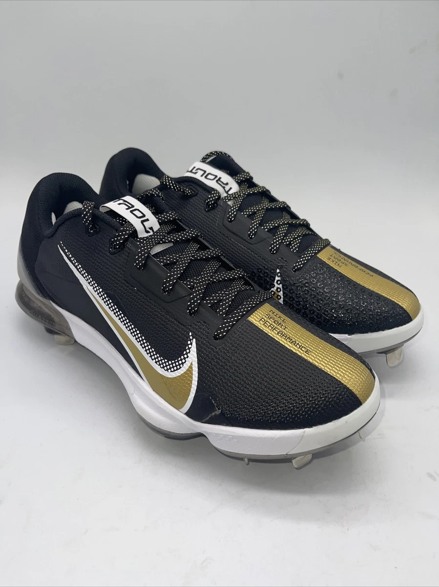 Nike Force Zoom Trout 7 Pro Black Metallic Gold for Sale