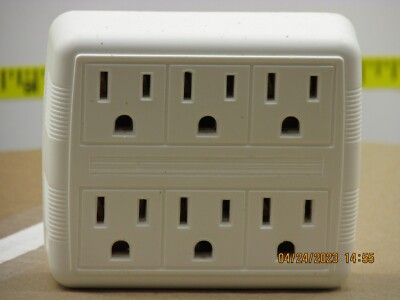 The listing is for:(1)Prime Elec.6-Outlet Wall Tap-White,Model# 001011(YLCT-7)-Q