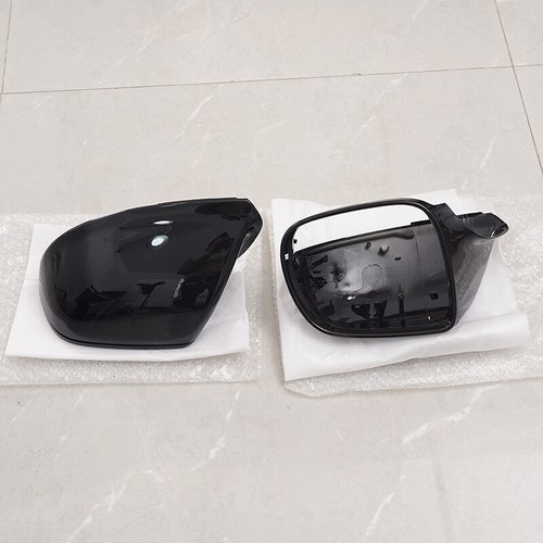 For Audi Q5 SQ5 Q7 09-15 Mirror Cover Cap w/o Side Assist Replace Gloss Black - Picture 7 of 13