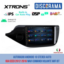 AUTORADIO ANDROID 10 STEREO AUTO KIA CEED 2012-2016 NAVI COMANDI VOLANTE WIFI BT