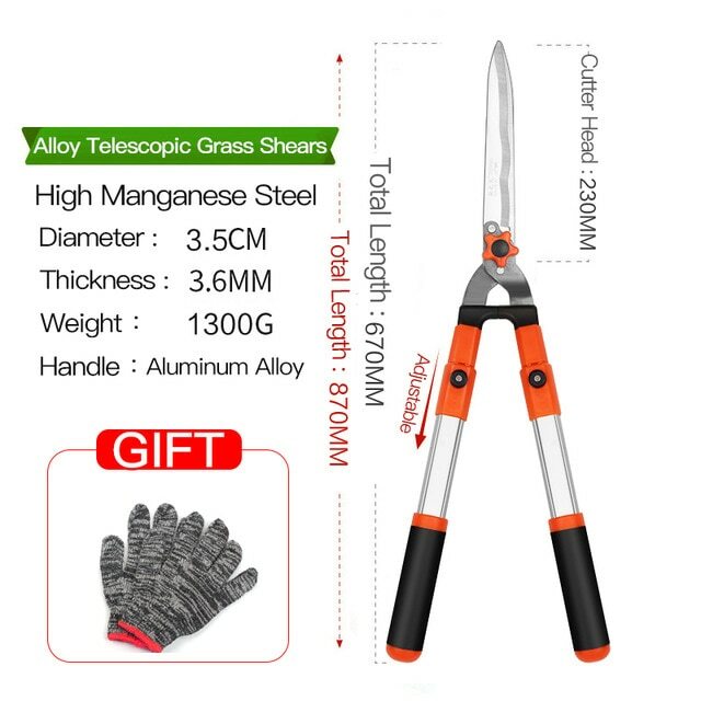 Tijeras de poda de guardia doméstica ramas de césped árboles frutales poda grandes mejoradas