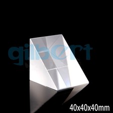 40x40x40mm Optical Glass Prisms Triangular Lsosceles Right Angle K9 Prisms Lens