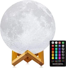 Levitating 3D LED Moon Lamp, Magnetic, Floating, Rotating, Unique Christmas Gift