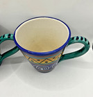Pair of Sberna Deruta Colorful Hand Painted Earthware Mugs — photo 7