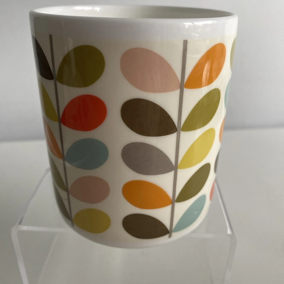 Taza de porcelana de hueso Orla Kiely 300 ml - diseño retro con patrón de varios tallos Foto 2 de 4
