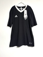 Adidas Entrada 22 Youth Soccer Jersey Black Size Large 13-14 Years Old
