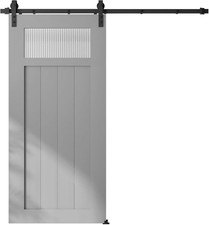 6.6FT Barn Door Hardware Kit with Soft Close Mechanism for 40" Door Panel