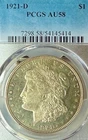 1921-D AU58 PCGS Key Date Denver Mint Morgan Silver Dollar