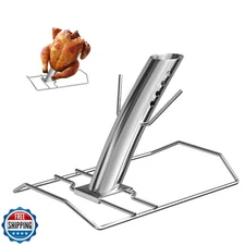 BQMAX Stainless Steel Infusion Turkey Roaster Cannon, Turkey Fryer Stand Acce