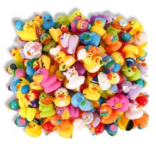 Assorted Rubber Ducks Bath Toys for Kids - Pool Floater, Beach Fun, Party Favors