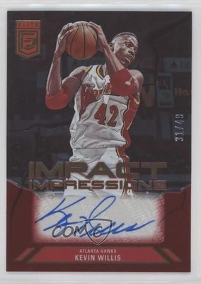 2023 Donruss Elite Impact Impressions Red 31/49 Kevin Willis #II-KWA Auto 1cc0