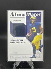 2020 Chronicles Draft Picks Alma Mater Materials Donovan Peoples-Jones Rookie RC