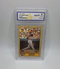 1987 Topps #320 Barry Bonds Rookie Card BGS WCG 10 GEM-MT. rookie card picture