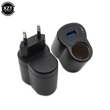 Car Cigarette Lighter Socket to USB 12V Converter EU Plug