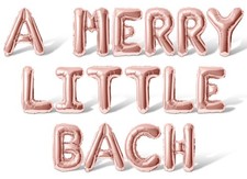 A MERRY LITTLE BACH Letter Balloon Banner - DIY Bachelorette Party Decorations