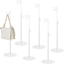 6 Pcs Bag Display Stands Purse Display Stand Adjustable Height Handbag Holder fo